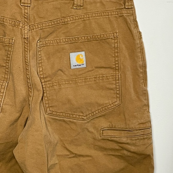 Carhartt Mens Relaxed Fit Brown Work Pants 32X34 Heavyweight Utility - Picture 3 of 4